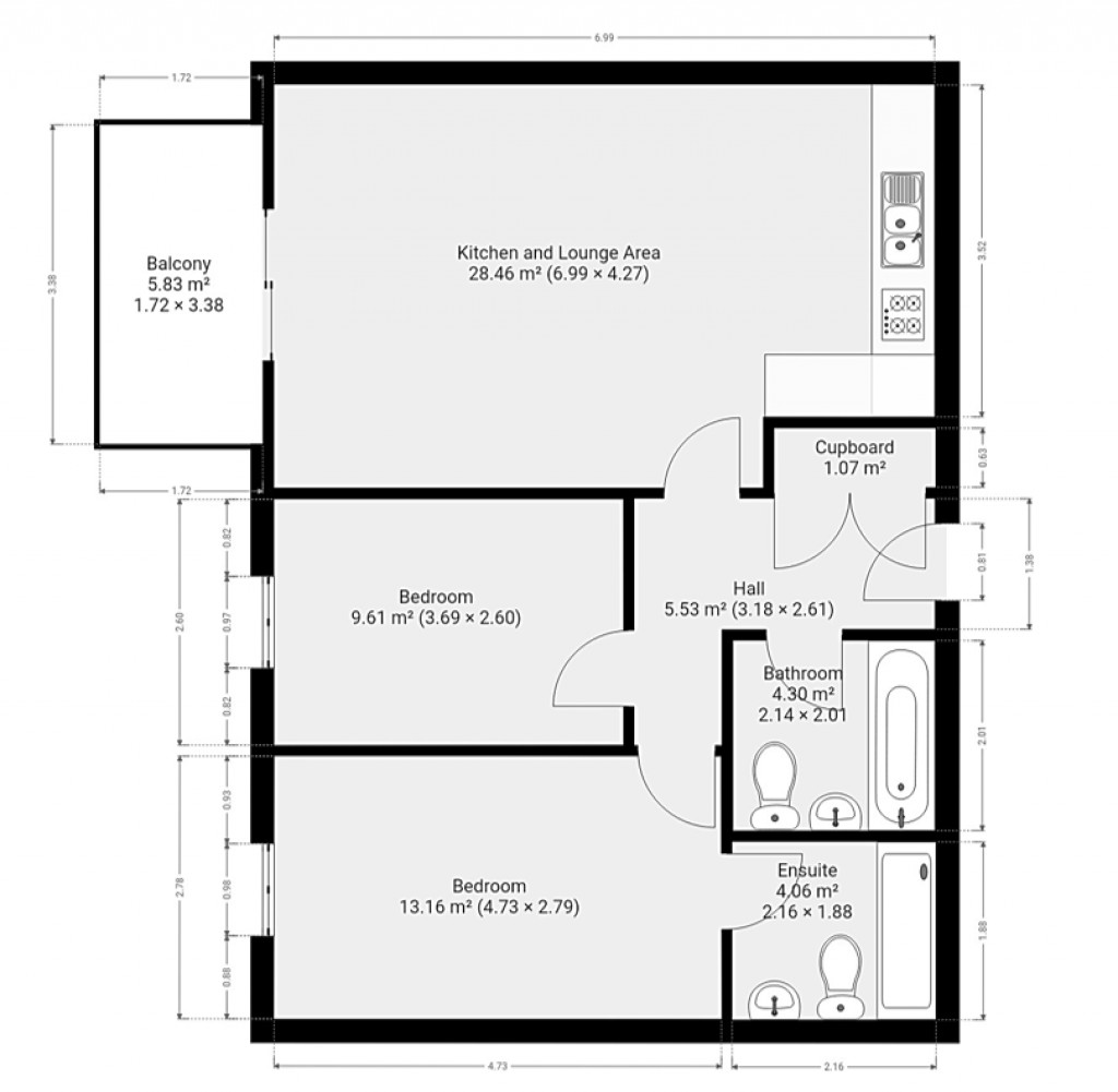 Floorplans For Riverside Wharf, Bishop's Stortford